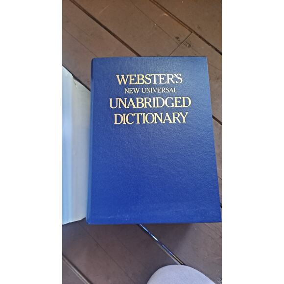 Vintage 1983 New Universal Websters Dictionary Unabridged History Piece Deluxe - Picture 2 of 5